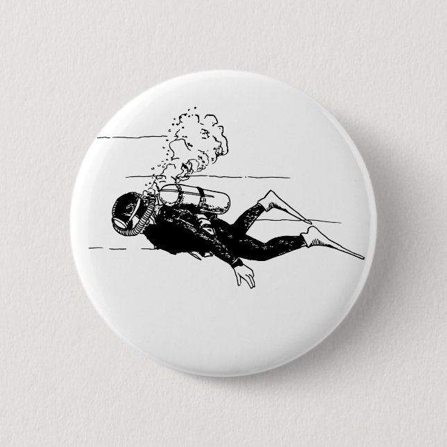 Scuba Diver Button (Vorderseite)