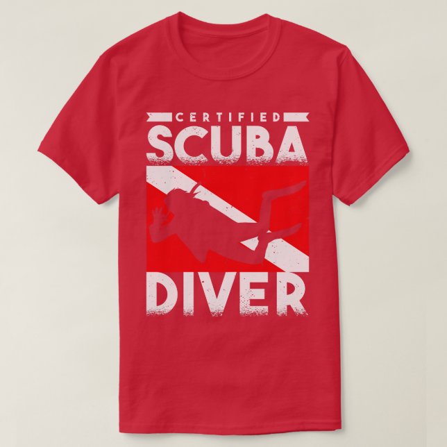 Scuba Diver Certified Scuba Diver T-Shirt (Design vorne)
