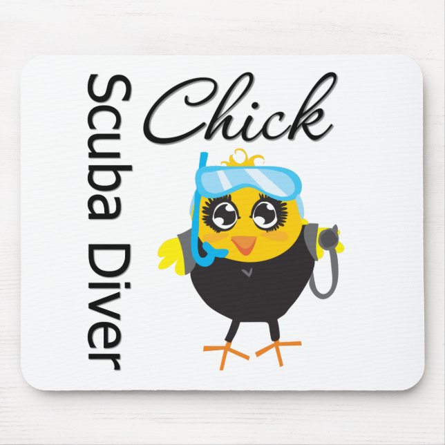 Scuba Diver Chick Mousepad (Vorne)