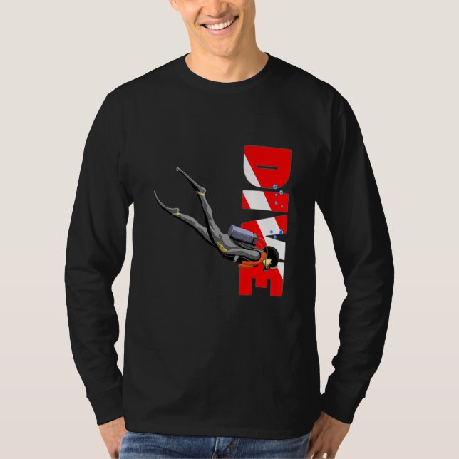 Scuba Diver Down Flag 1 T-Shirt (Vorderseite)