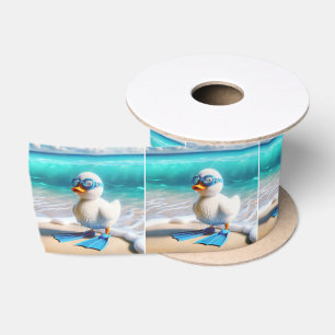 Scuba Diver Duckling Satinband