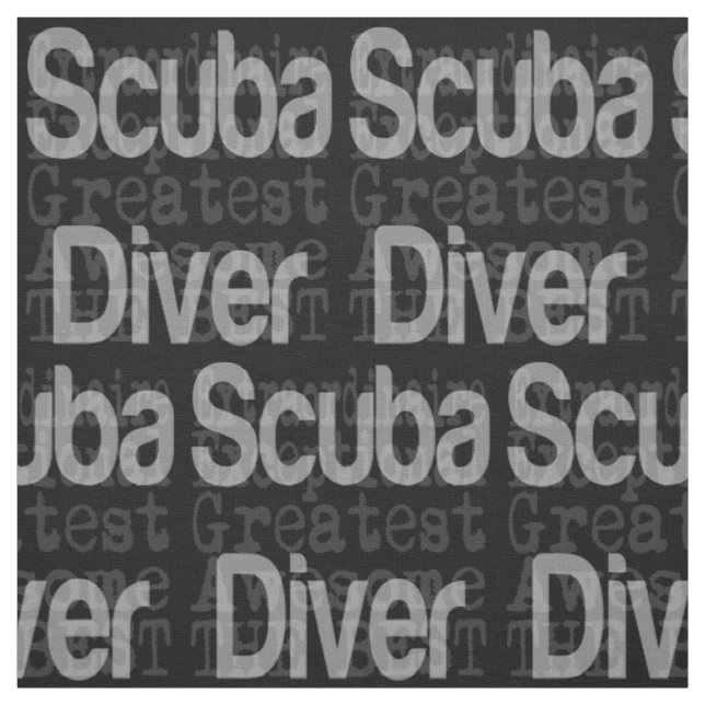 Scuba Diver Extraordinaire Stoff (Muster)