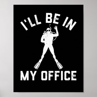 Scuba Diver Geschenk für Männer Funny Scuba Diving Poster