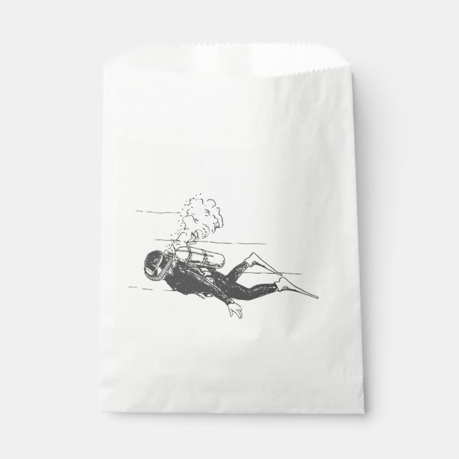 Scuba Diver Geschenktütchen (Vorderseite)