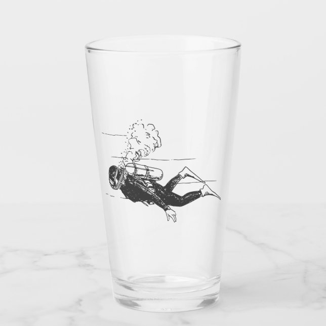 Scuba Diver Glas (Vorderseite)