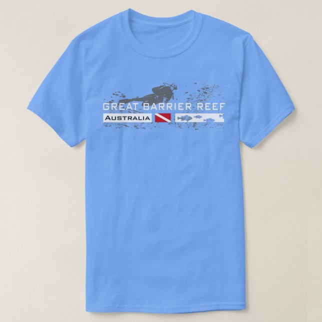 Scuba diver Great Barrier Riff Australien T-Shirt (Design vorne)