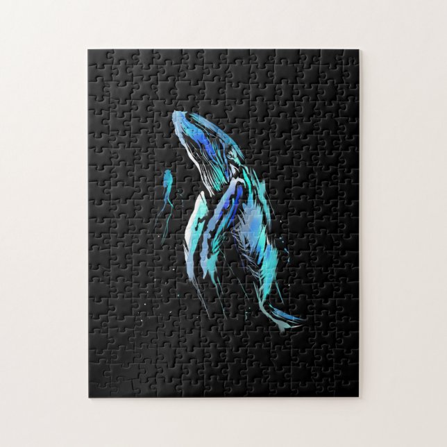 Scuba Diver Humpback Whale Schwimmen Geschenk (Vertikal)