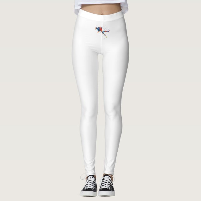 scuba diver in watercolor leggings (Vorderseite)