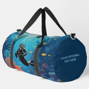 Scuba Diver individuelle Name Duffle Bag