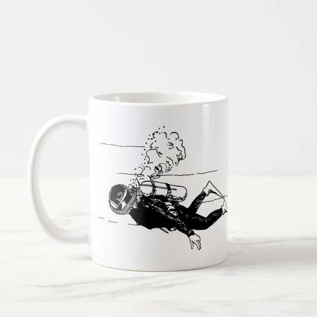 Scuba Diver Kaffeetasse (Links)