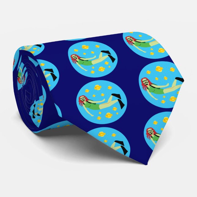Scuba Diver Krawatte (Gerollt)
