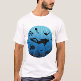 Scuba Diver Meereswelt Unterwasser T-Shirt