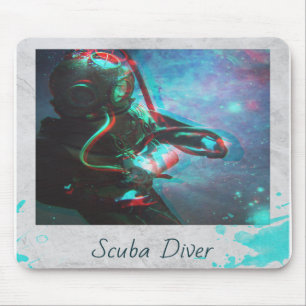 Scuba Diver Mousepad