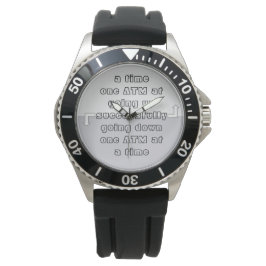 SCUBA DIVER , NACH UNTEN UND NACH OBEN. ARMBANDUHR