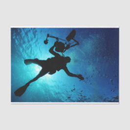 Scuba Diver Ocean Decoupage Tissue Seidenpapier