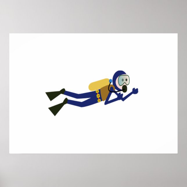 Scuba Diver Poster (Vorne)