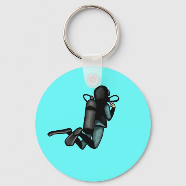 Scuba Diver Schlüsselanhänger (Vorderseite)