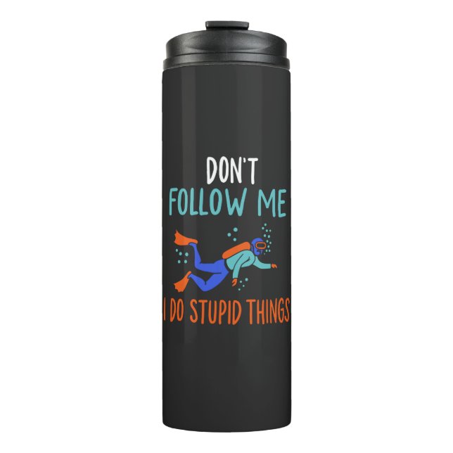 Scuba Diver Scuba Diving Thermosbecher (Vorderseite)