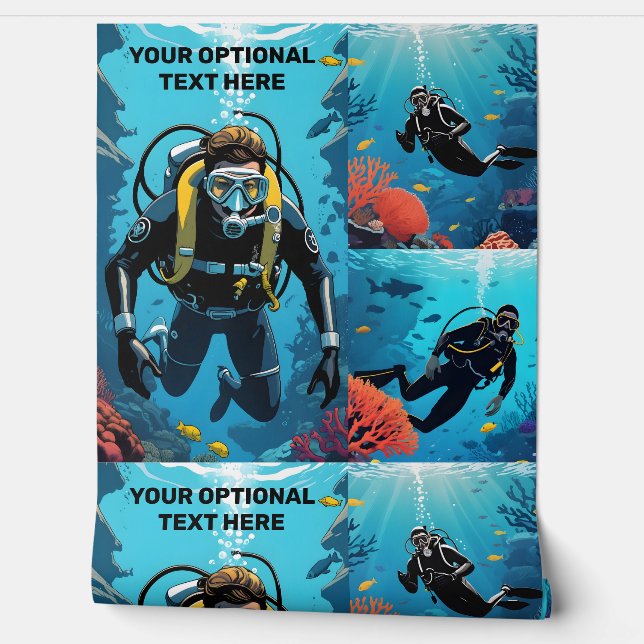 Scuba Diver Tapete (Abrollen)