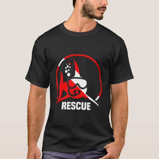 Scuba Divers Certified Rescue Diver T-Shirt (Vorderseite)