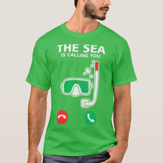 Scuba Divers Das Meer nennt lustiges Tauchen T-Shirt