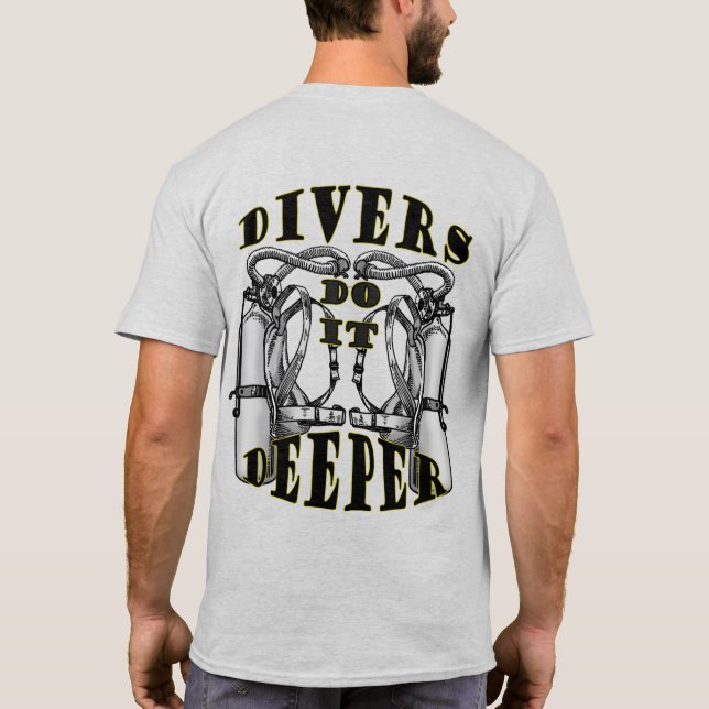 Scuba Divers Funny Do It Mens T - Shirt 1 (Rückseite)
