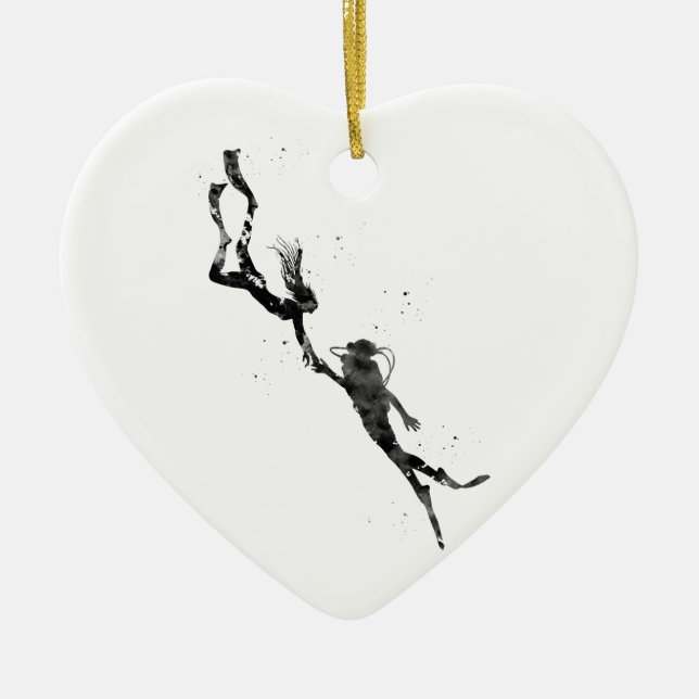 Scuba Divers Keramik Ornament (Vorne)