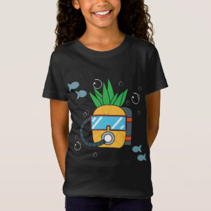 Scuba Diving Ananas Fruit Marine Diver Wassersport T-Shirt