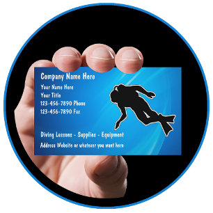 Scuba Diving Business Cards Visitenkarte