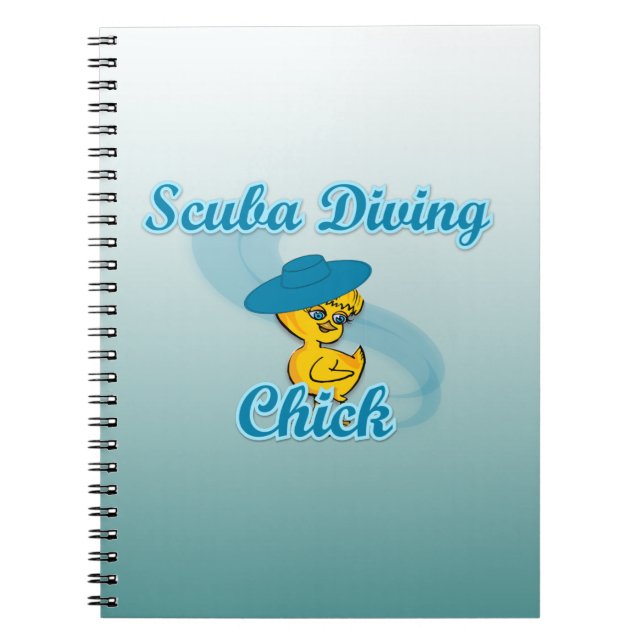 Scuba Diving Chick #3 Notizblock (Vorderseite)