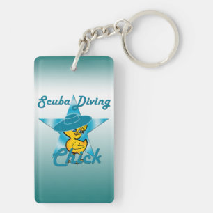 Scuba Diving Chick #7 Schlüsselanhänger