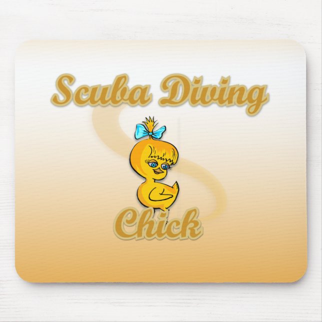 Scuba Diving Chick Mousepad (Vorne)