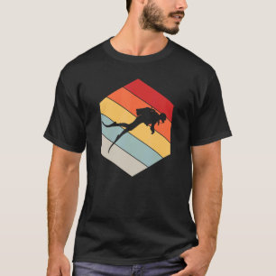 Scuba Diving Divemaster Geometric Distressed Vinta T-Shirt