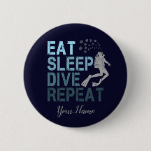 Scuba Diving Eat Sleep Dive Wiederholung Sprichwor