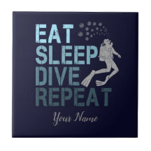 Scuba Diving Eat Sleep Dive Wiederholung Sprichwor