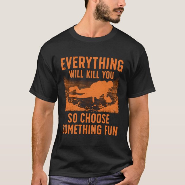Scuba Diving für Scuba Diver Spearfish T-Shirt (Vorderseite)