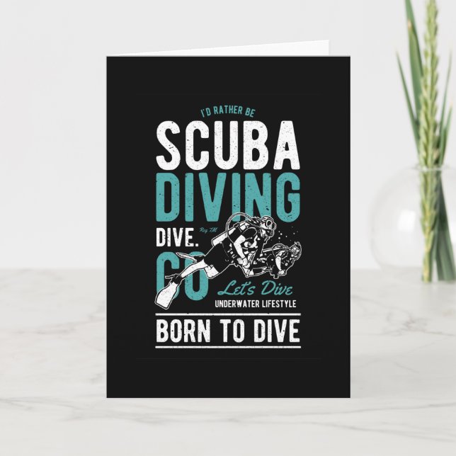 Scuba Diving Karte (Vorderseite)