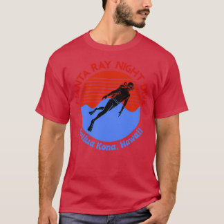 Scuba Diving Manta Ray Night Dive T-Shirt