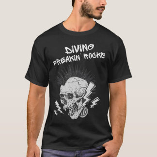 Scuba Diving Ocean Rock Formations Underwater Adve T-Shirt