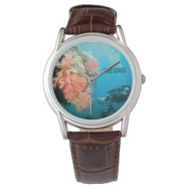 Scuba Diving Personalisiert Armbanduhr