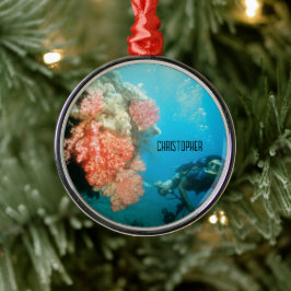 Scuba Diving Personalisiert Ornament Aus Metall