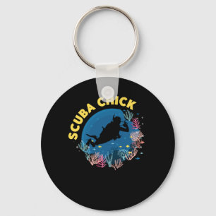 Scuba Diving Scuba Chick Schlüsselanhänger