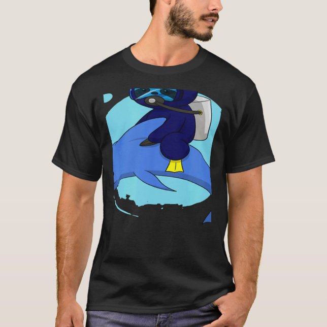 Scuba Diving Snorkeling Sloth Lazy Tired Dive Slee T-Shirt (Vorderseite)