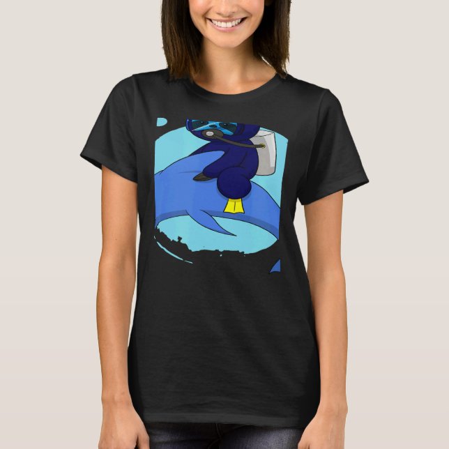 Scuba Diving Snorkeling Sloth Lazy Tired Dive Slee T-Shirt (Vorderseite)
