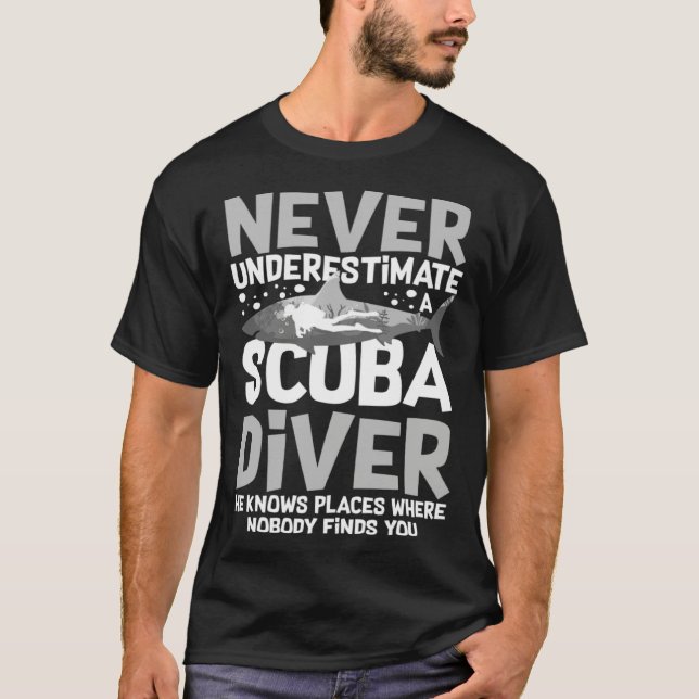 Scuba Diving Snorkeling Underwater Diving T-Shirt (Vorderseite)