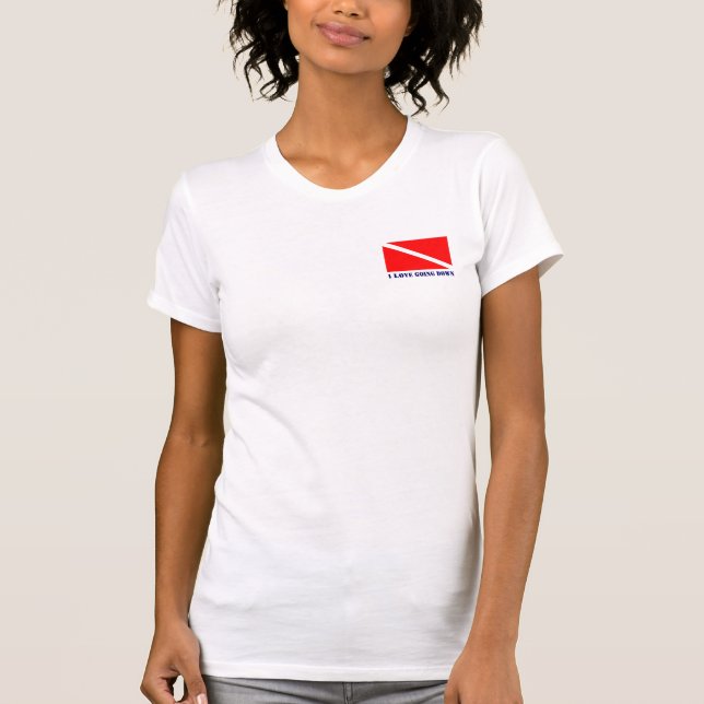 Scuba Diving T - Shirt - I LIEBE GEHEN (Vorderseite)