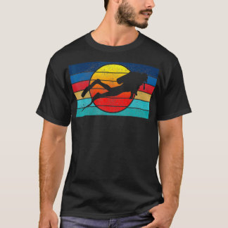 Scuba Diving Vintages Retro Ocean Scuba Diver Gesc T-Shirt