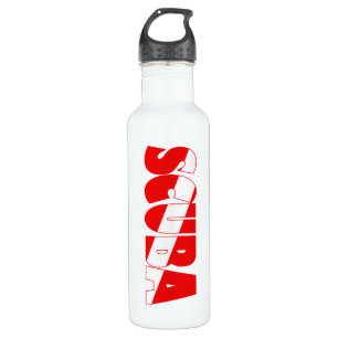 Scuba (Englisch) Edelstahlflasche