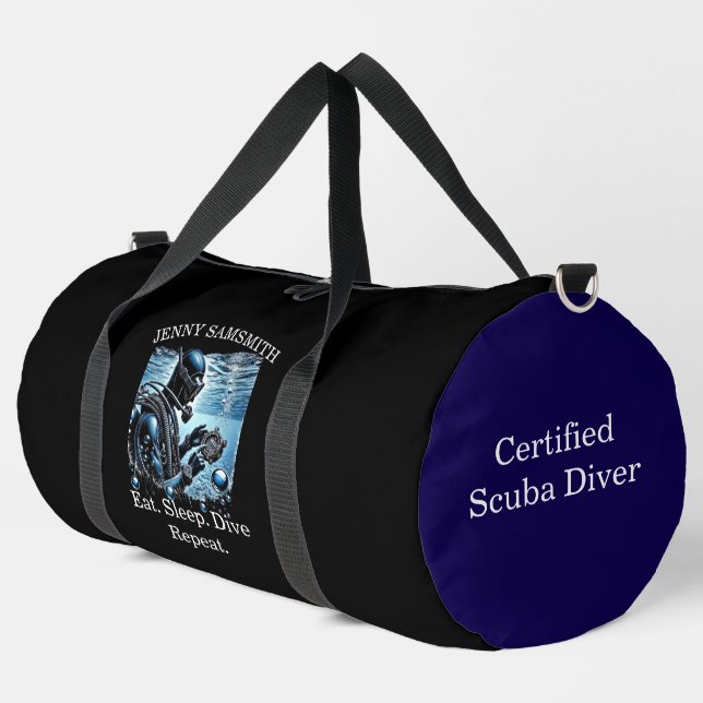 Scuba Fun: Leben unter den Wellen! Duffle Bag (Linke Ecke)