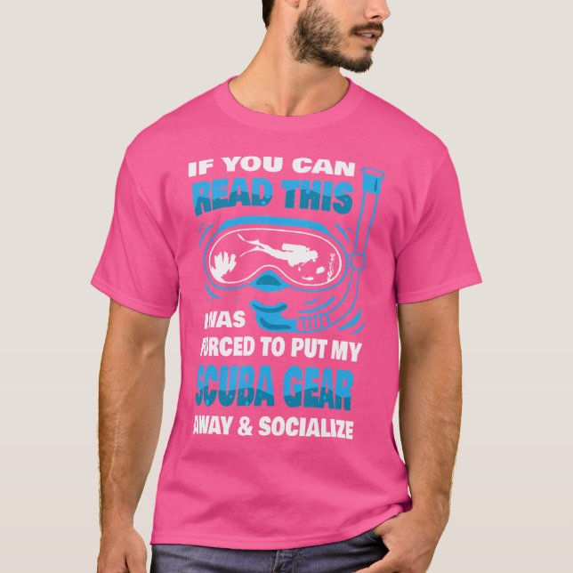 Scuba Gear Schnorcheln Unterwassertaucher Scu T-Shirt (Vorderseite)